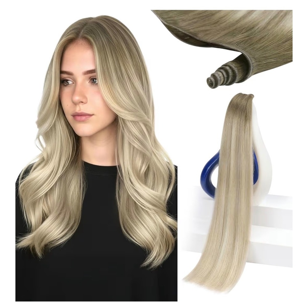 Sunny Hair Genius Weft Hair Extensions Ash Blonde Ombre 20 Inch 70g